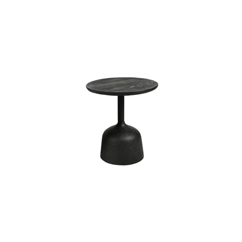 Snelle Levering Elba Bijzettafel zwart rond 40 cm